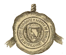 A seal depicting a raven